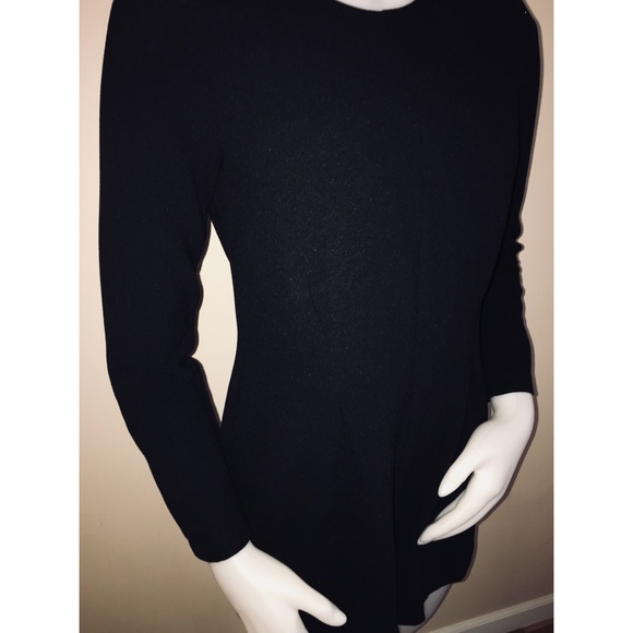 Luca Couture Long Sleeve Stretch Crepe Romper - Picture 3 of 5